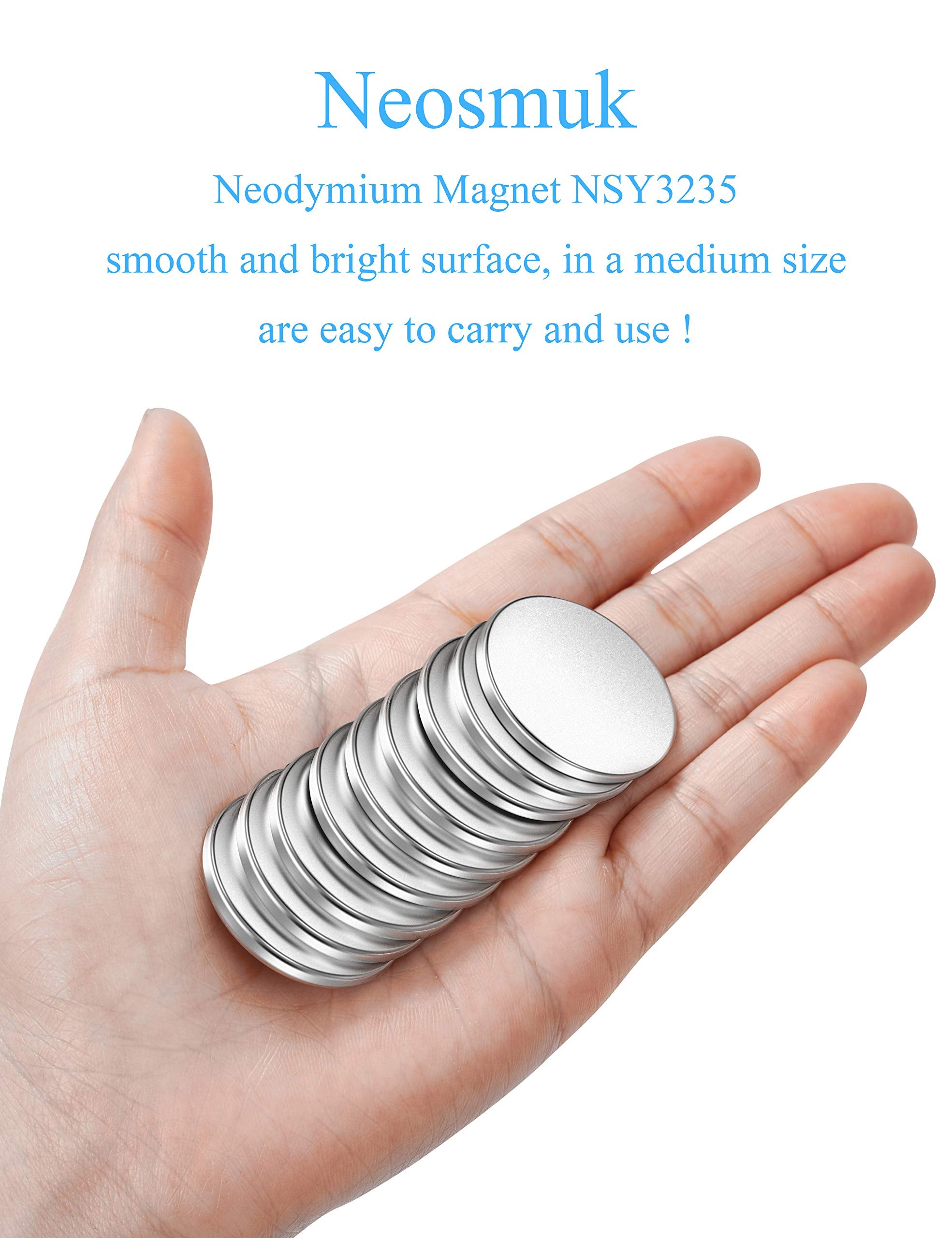 Neosmuk compact 1.26-inch magnet for easy placement.