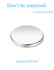 Neosmuk neodymium magnet with adhesive backing for board mounting.