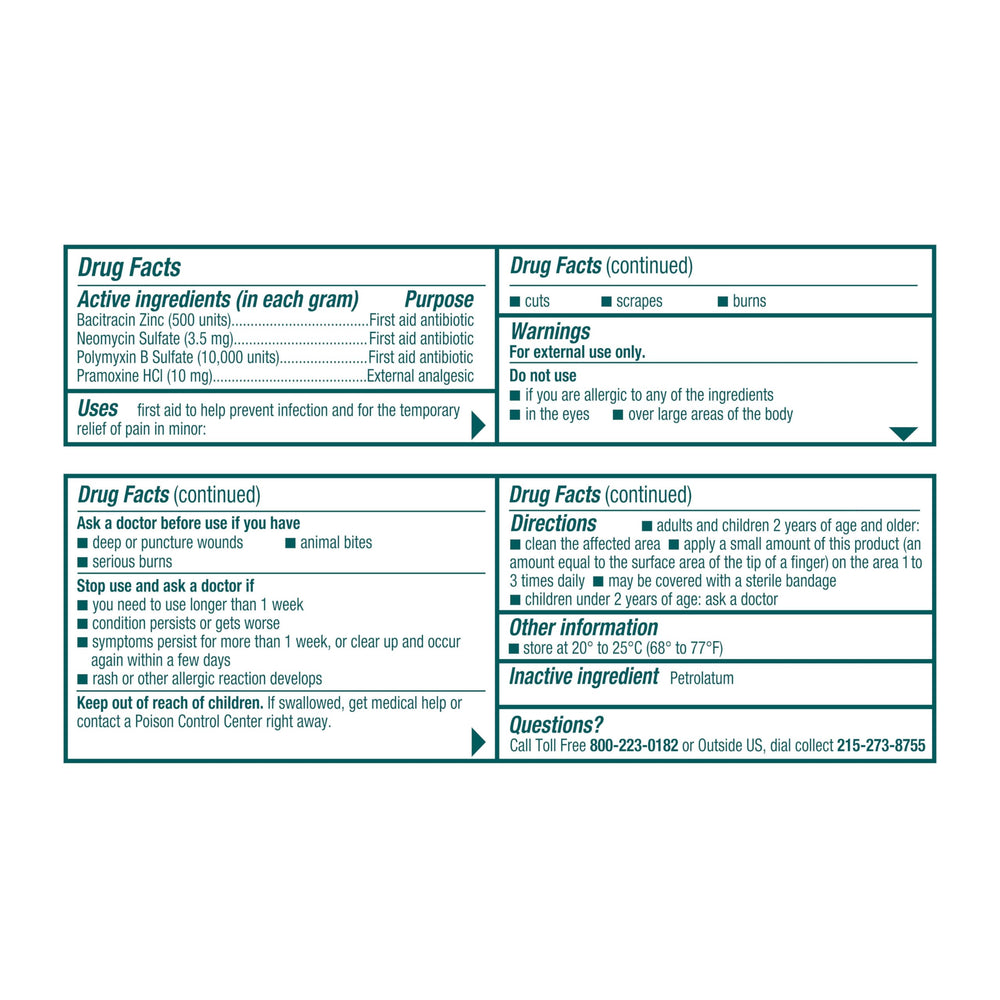 Neosporin bandage-ready aftercare supports protected healing.