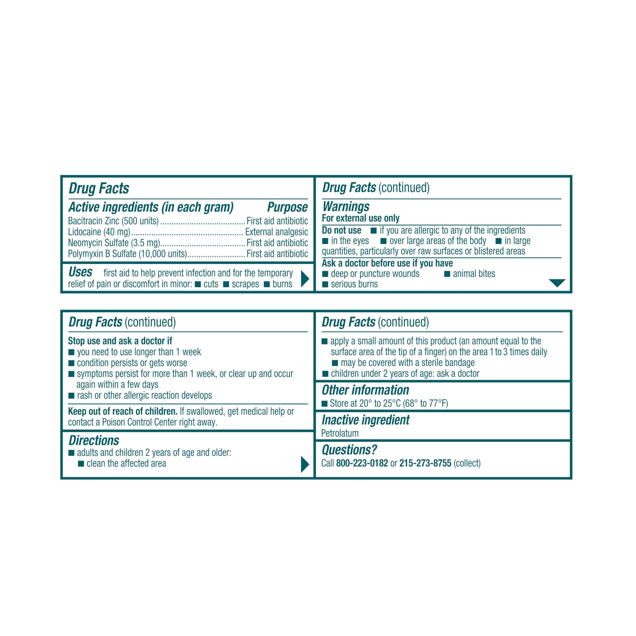 Compact first aid tube ideal for home and travel kits.