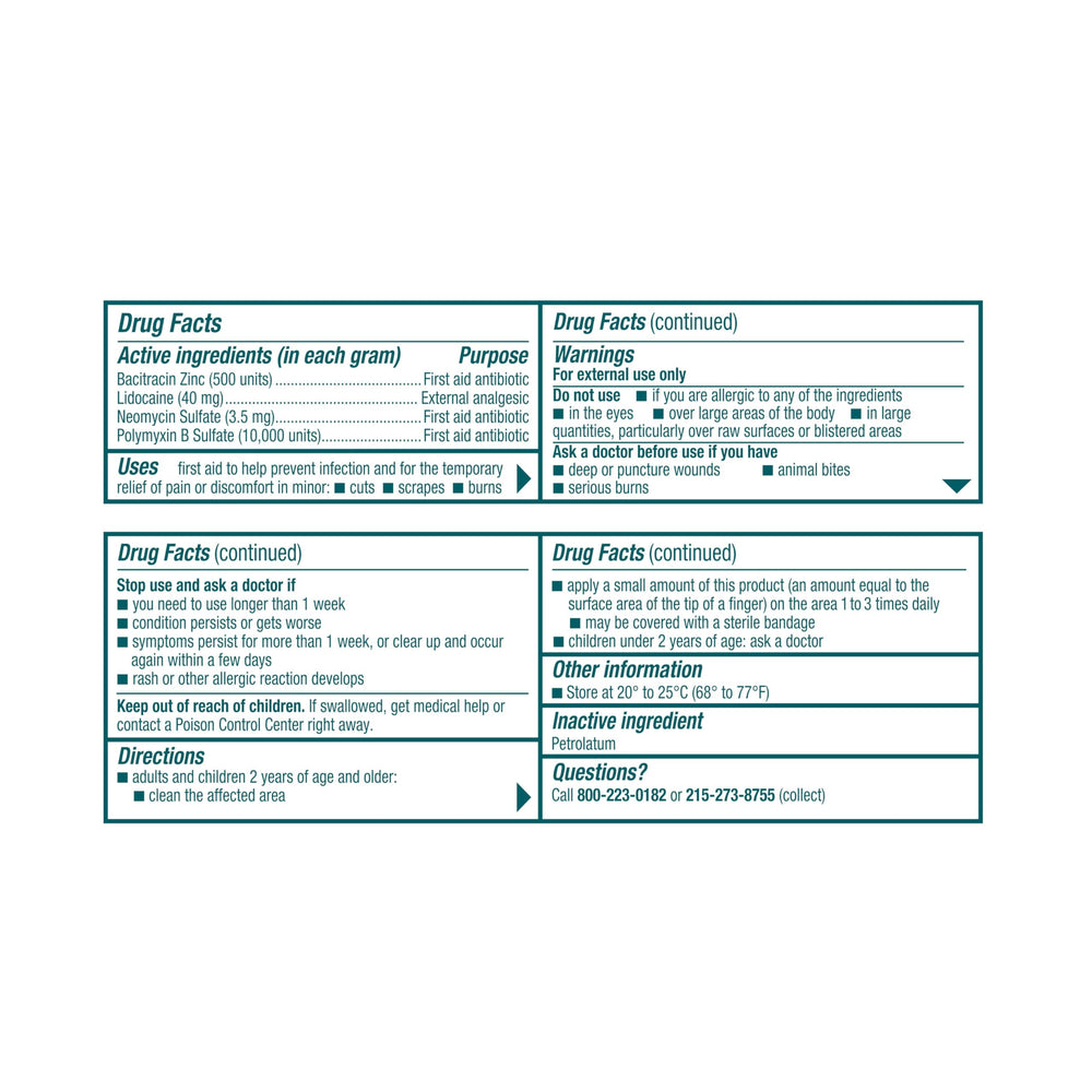 Compact first aid tube ideal for home and travel kits.