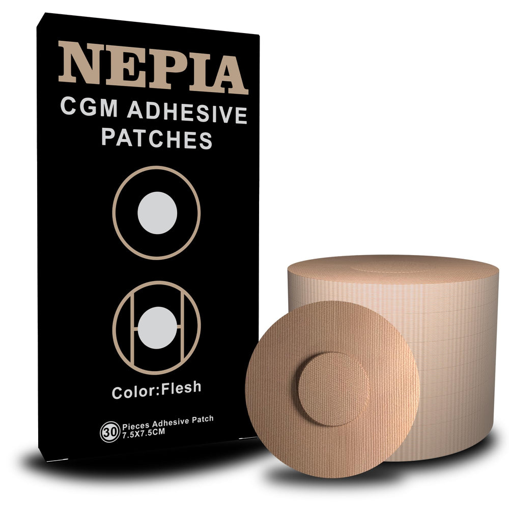 Nepia 30pcs flesh CGM patches for Dexcom G7 ensure secure wear.