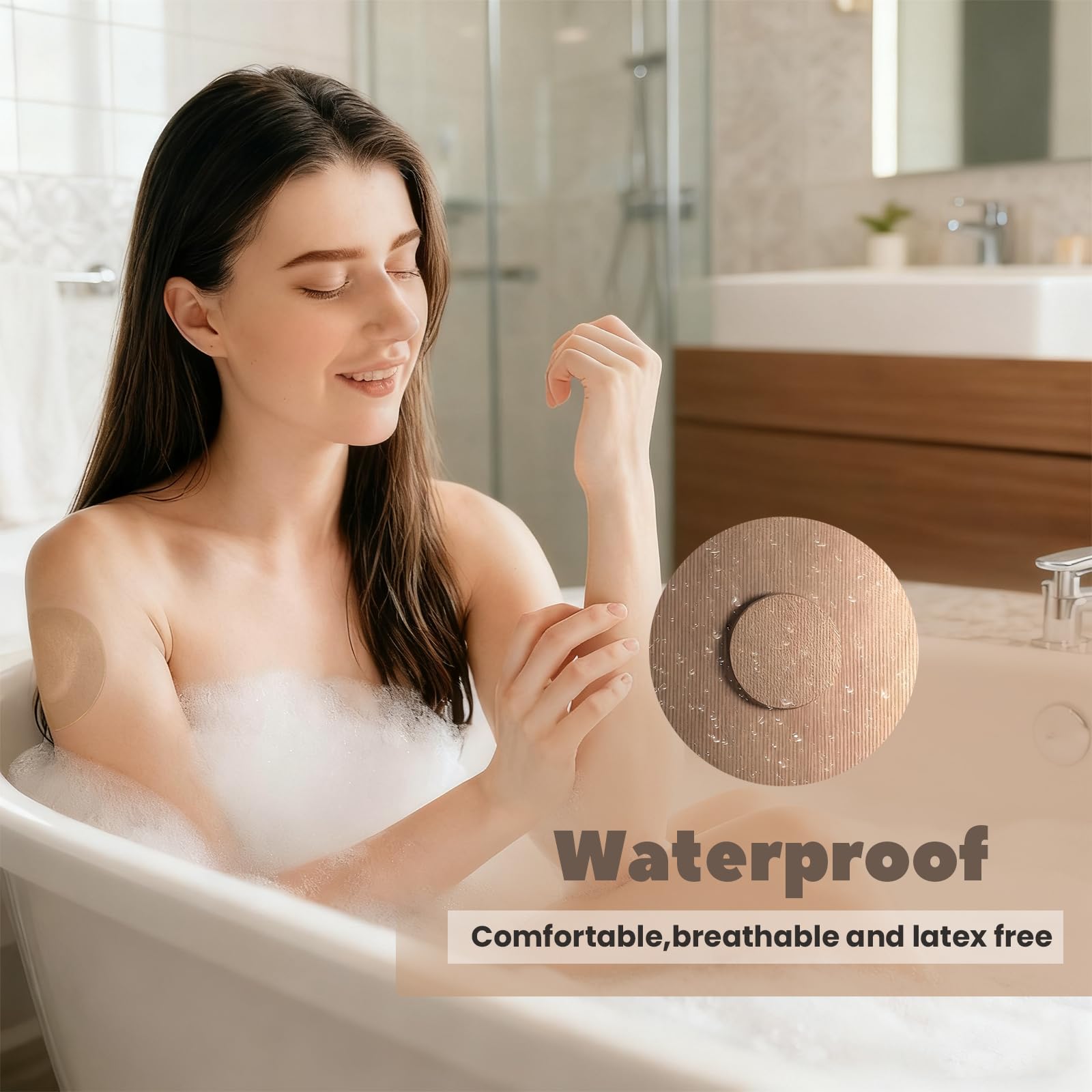 Nepia 14-day wear CGM patches offer extended protection.