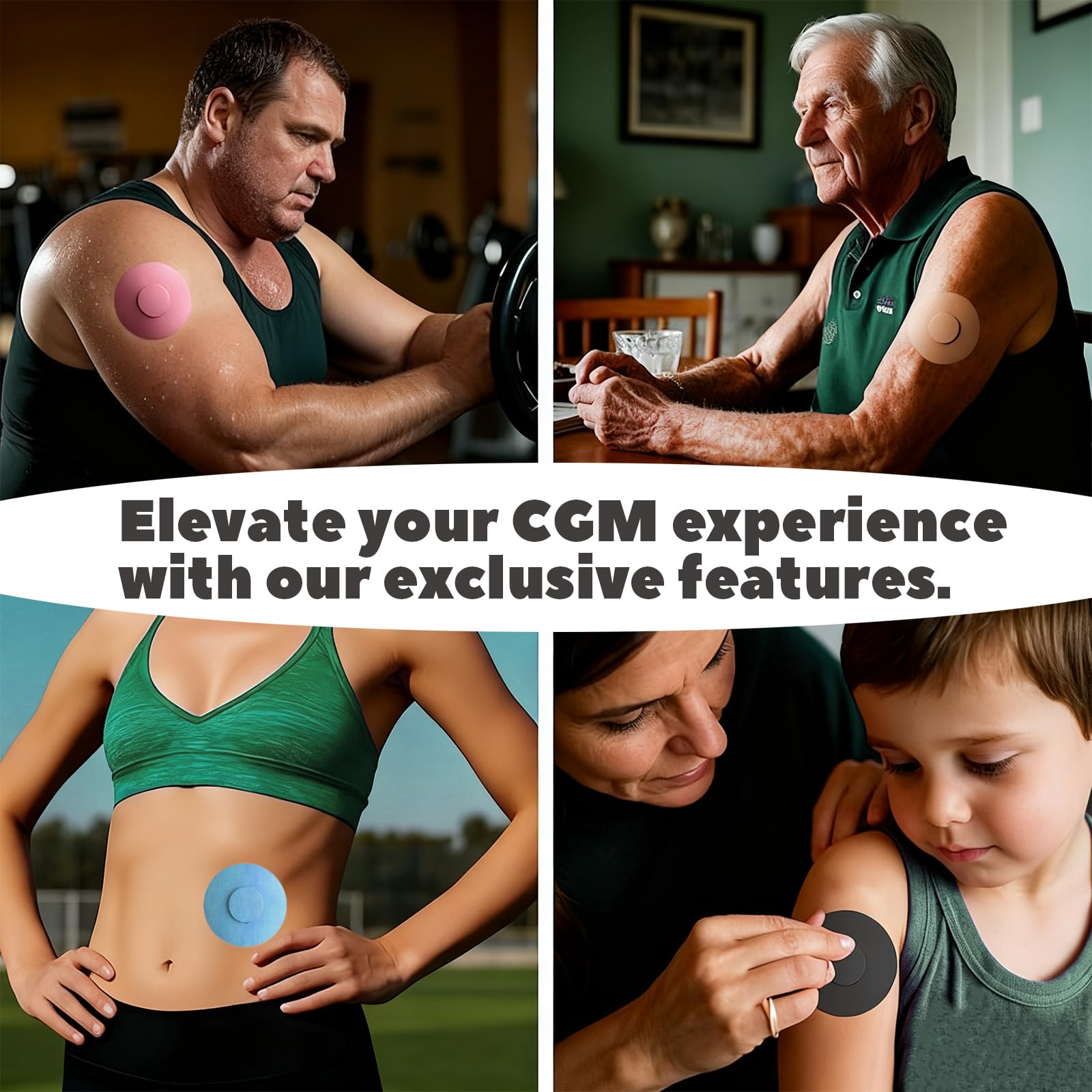 Nepia CGM patches support active sport with reliable adhesion.