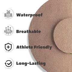 Nepia breathable hypoallergenic CGM patches for long-wear comfort.