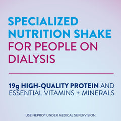 Nepro Dialysis Shake Vanilla glass pour demonstrates smooth serving