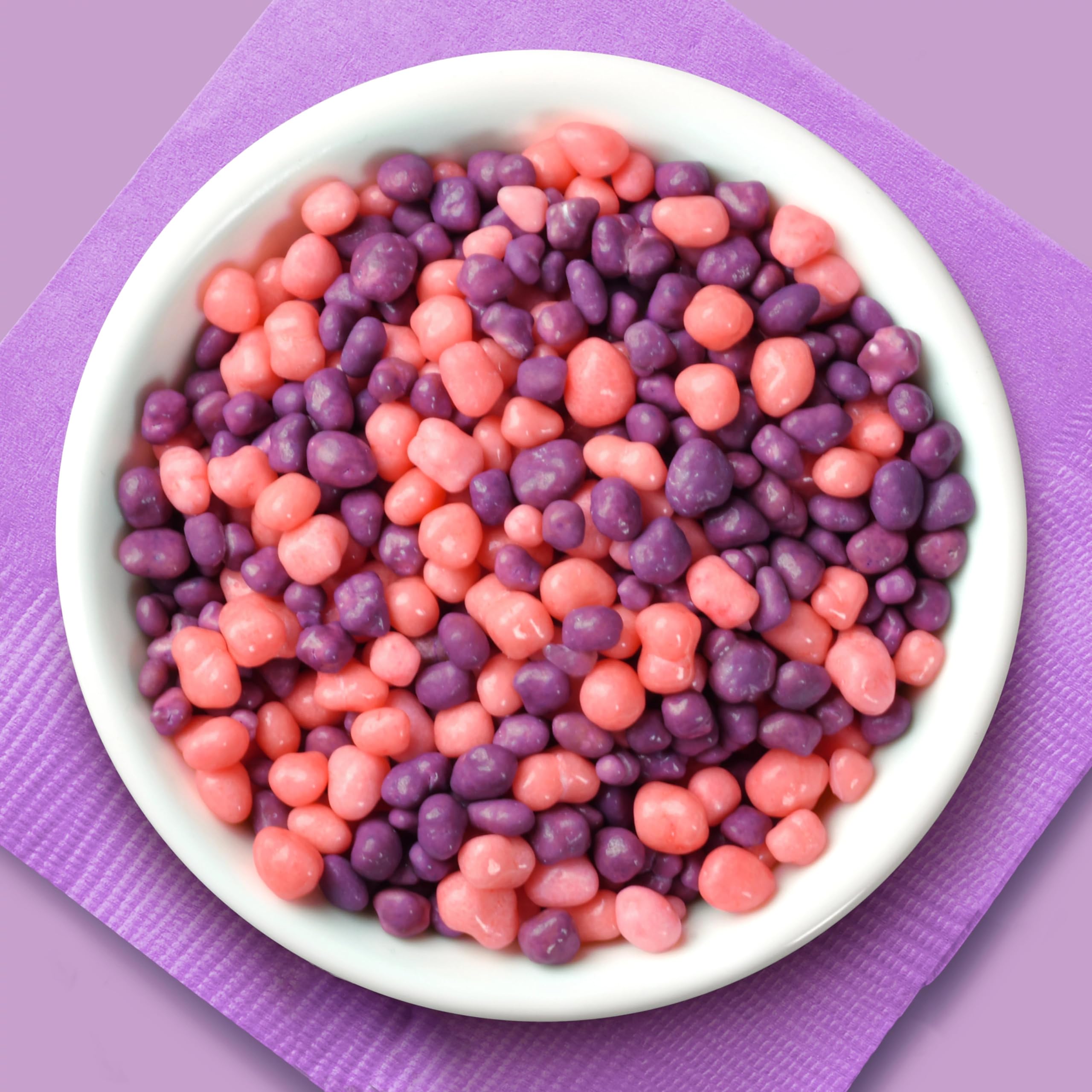 Close-up of NERDS candy crystals and texture for crunch appeal