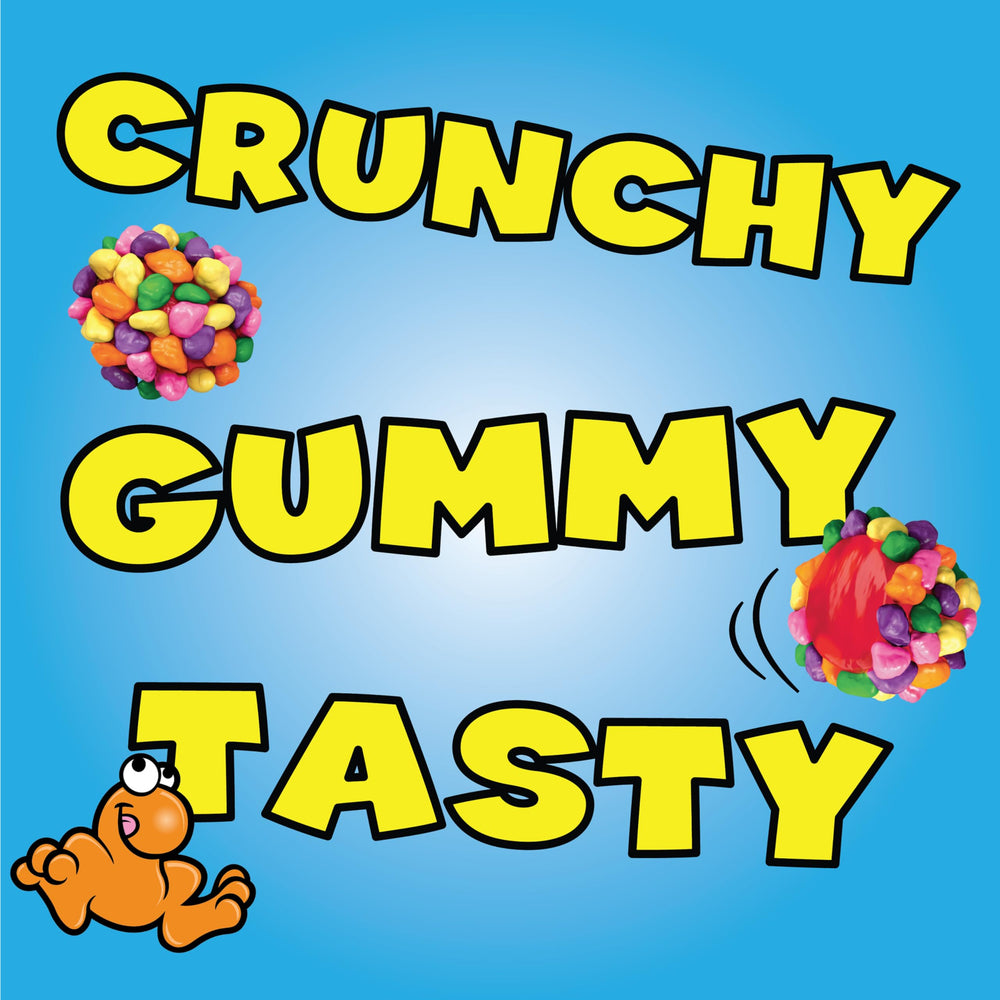 NERDS Gummy Clusters party candy tray with rainbow colors for celebrations.