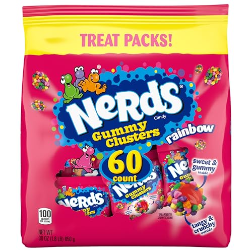 NERDS Gummy Clusters treat night display, perfect for casual gatherings.