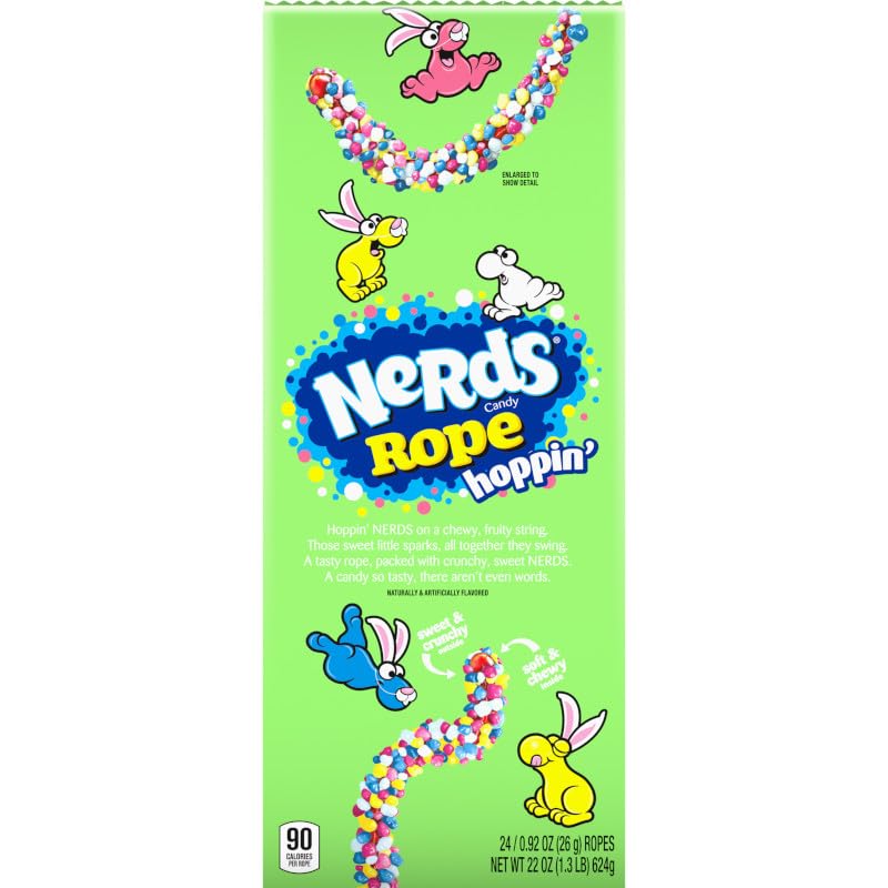 NERDS Hoppin' Rope twist-and-share moment with chewy, colorful rope candy