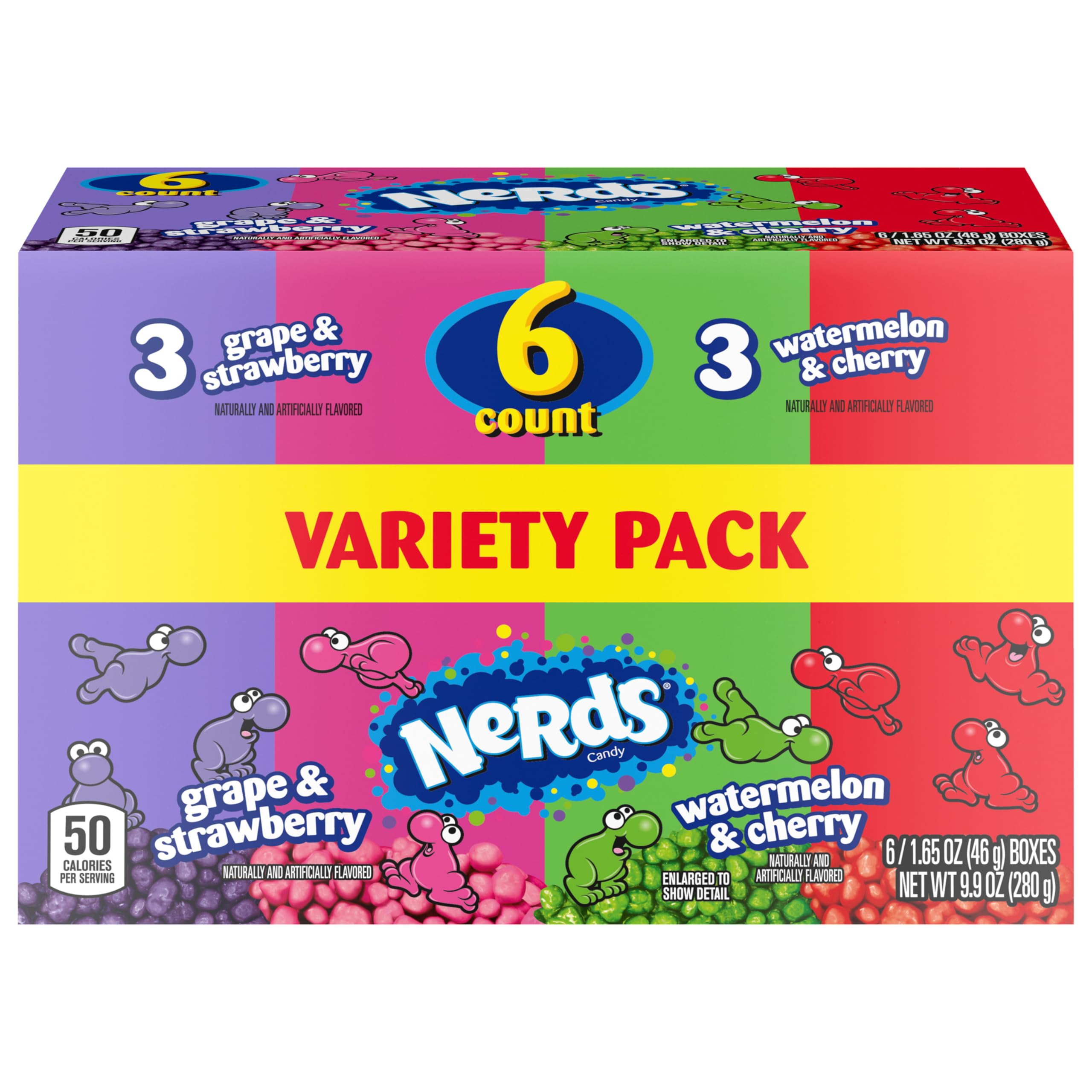 NERDS packaging and branding on a store shelf inviting quick treats