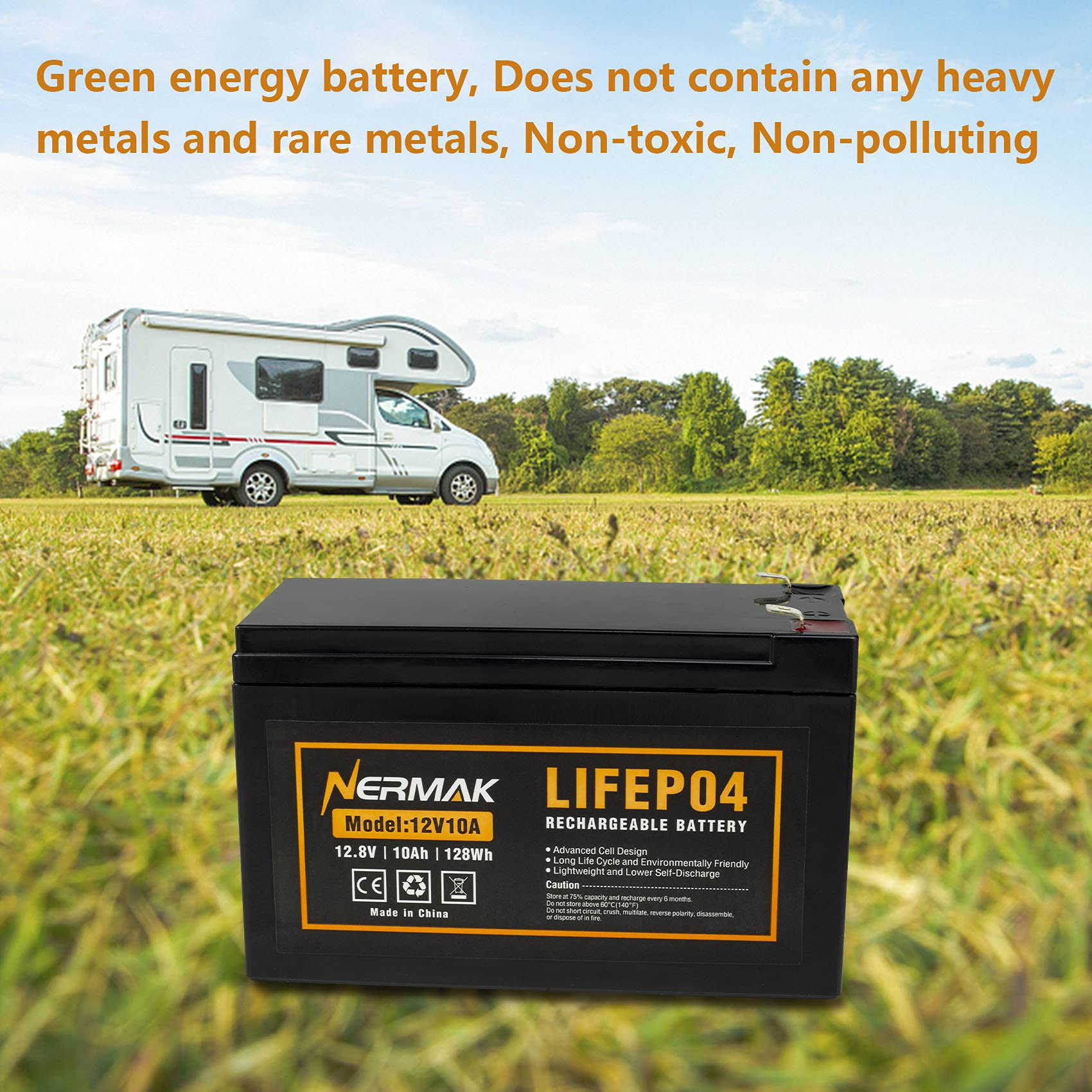 NERMAK rapid-charge capable battery up to 6A for quick top-offs