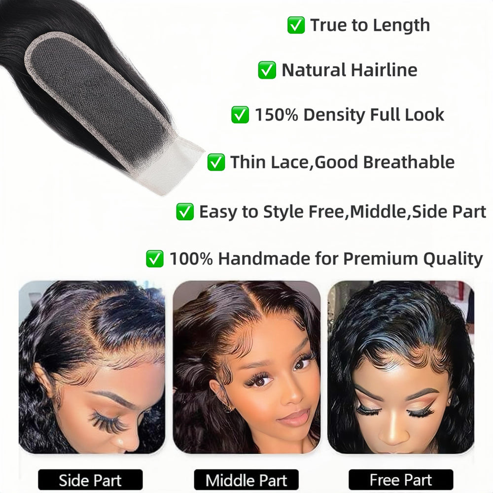 NERUMO virgin Brazilian hair natural color close-up for versatile styling.