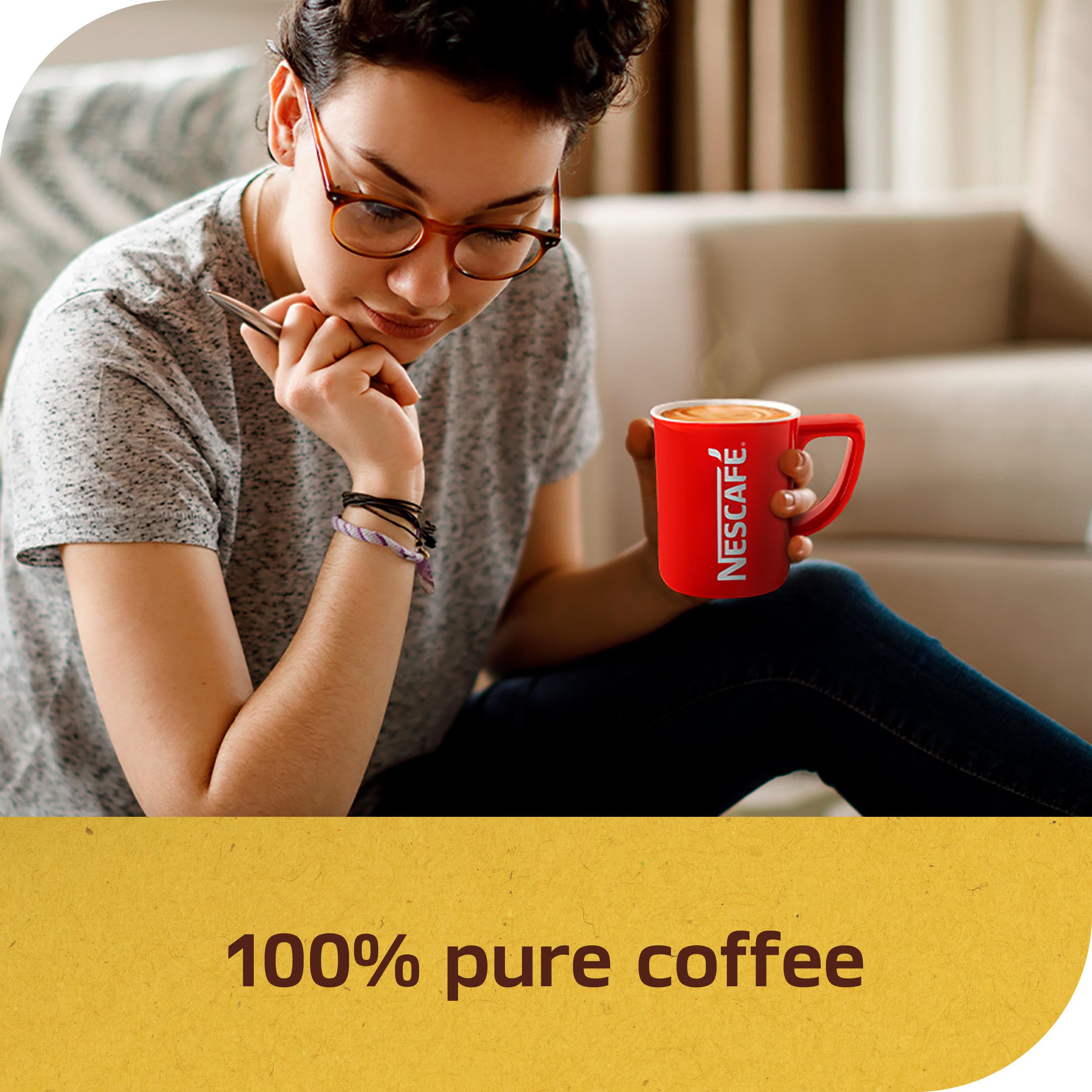 Morning ritual with NESCAFÉ Café de Olla's cinnamon aroma.