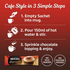 Nescafe Cappuccino cup with velvety froth ready to sip