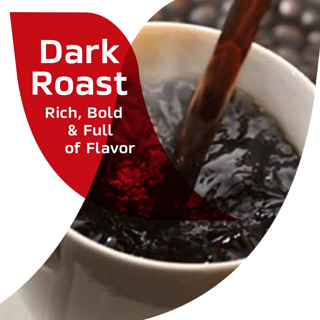 Steam rises from a NESCAFÉ CLÁSICO Dark Roast cup, instant convenience