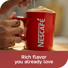 NESCAFÉ CLÁSICO Dark Roast beans spill highlights premium beans selection