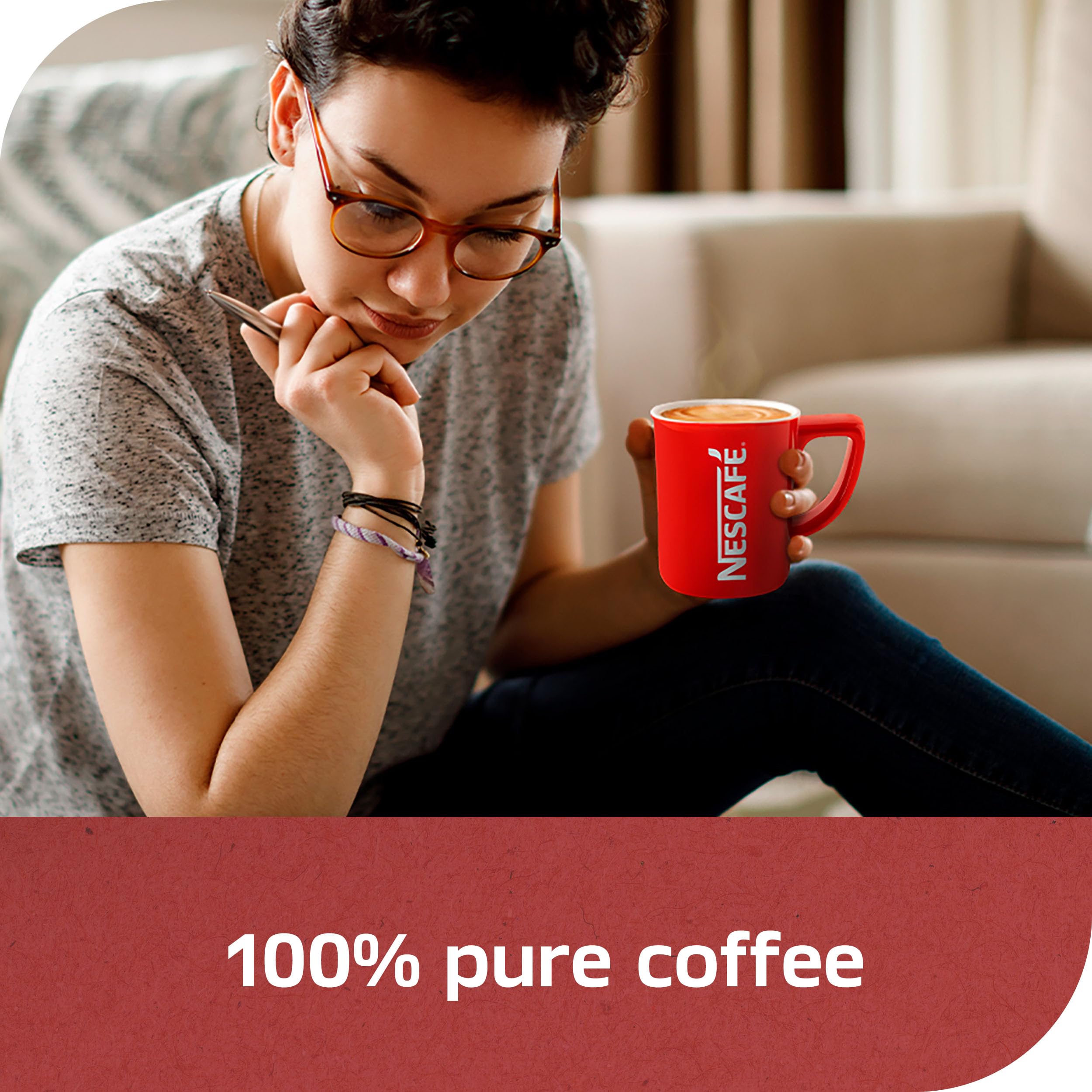 NESCAFÉ CLÁSICO Dark Roast spoon measures instant coffee