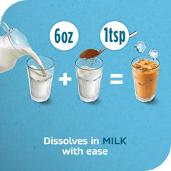 NESCAFÉ Ice Roast dissolving in milk for creamy iced coffee