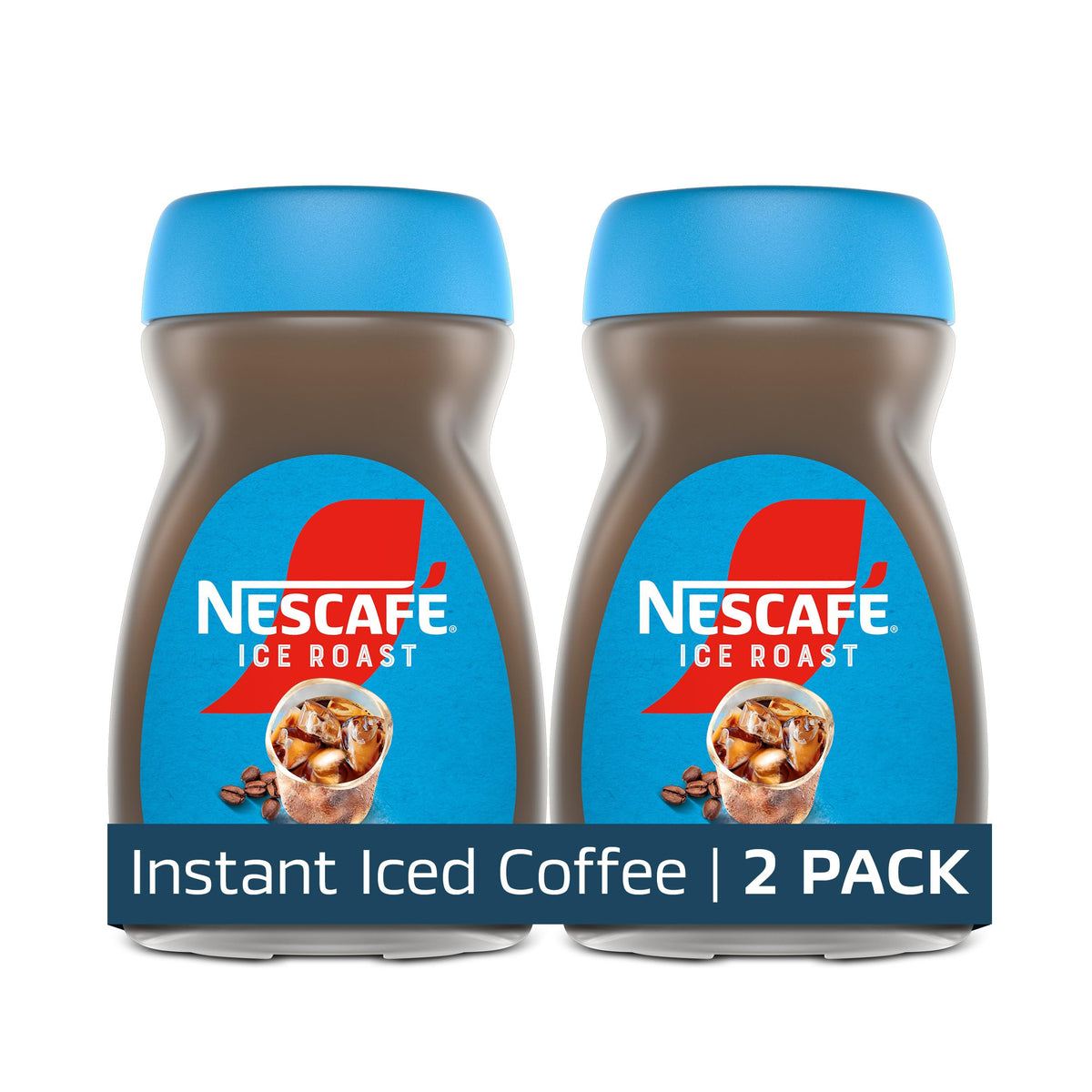 NESCAFÉ Ice Roast jar front view showing quick iced coffee option