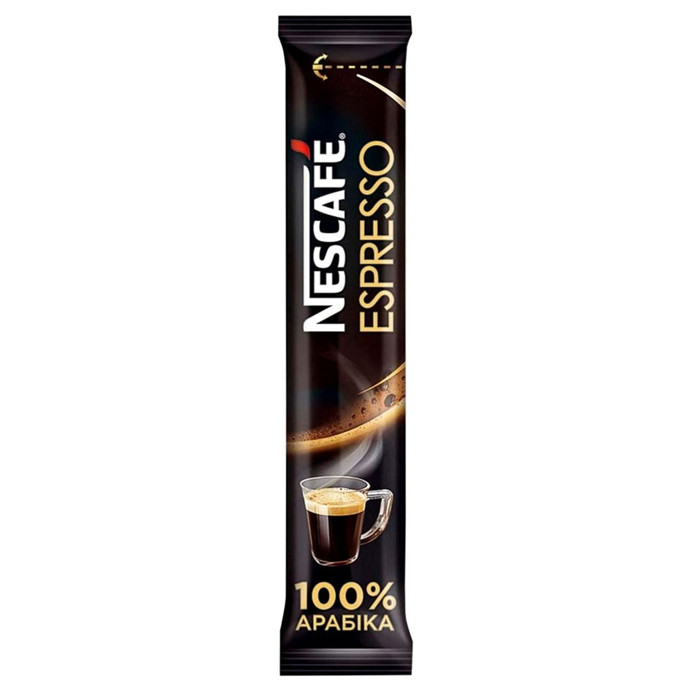 Nescafé Instant Coffee Sticks Pour Hero: quick preparation for a bold cup.
