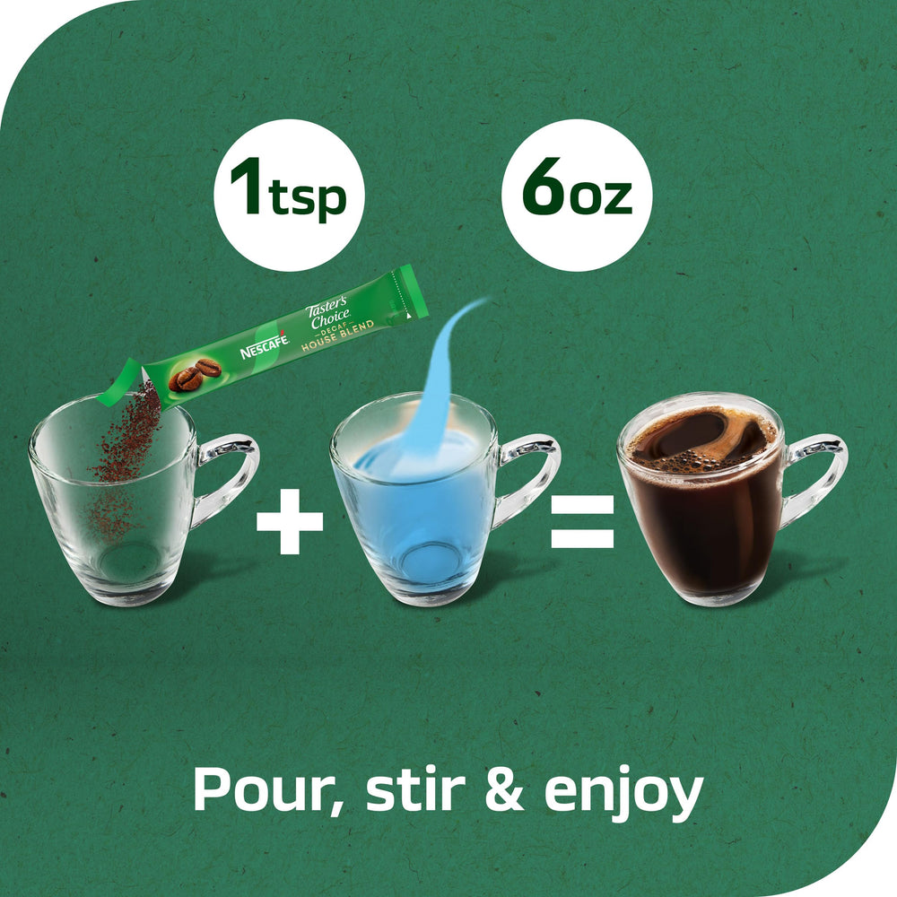 NESCAFÉ branding signals trusted, widely loved decaf coffee