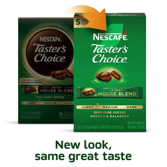 NESCAFÉ Taster's Choice Decaf single-serve packets for quick preparation