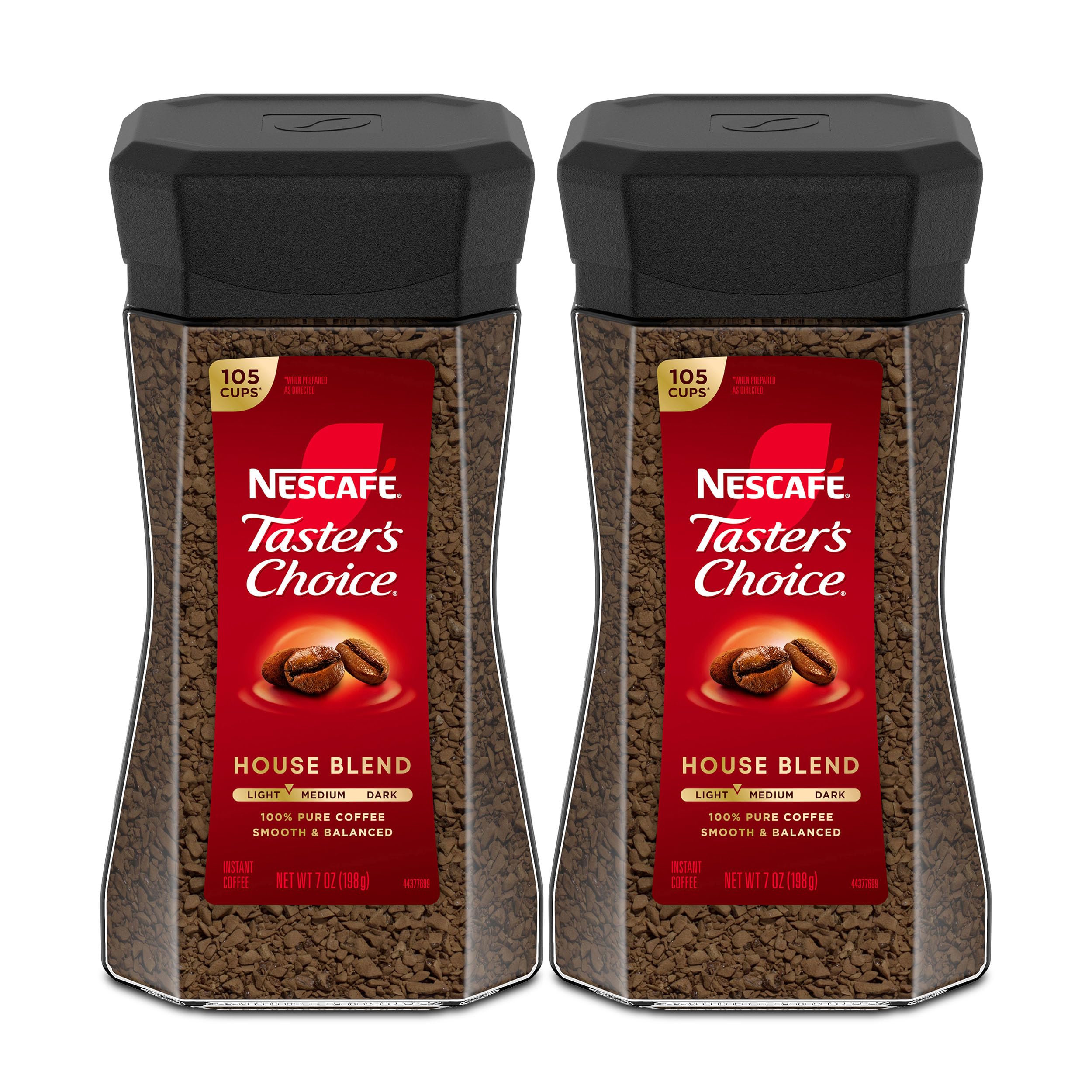 NESCAFÉ Taster's Choice House Blend jar front view for a smooth morning ritual