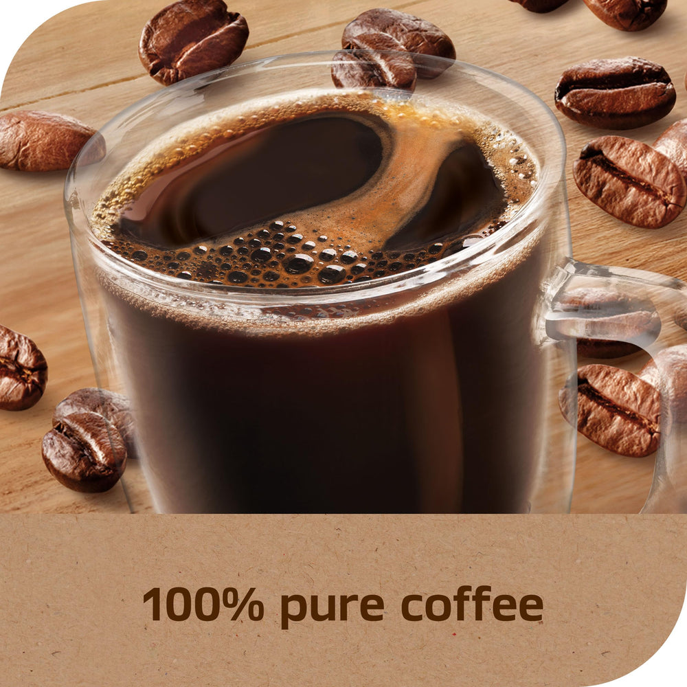 Scoop of NESCAFÉ Taster's Choice instant coffee for quick prep