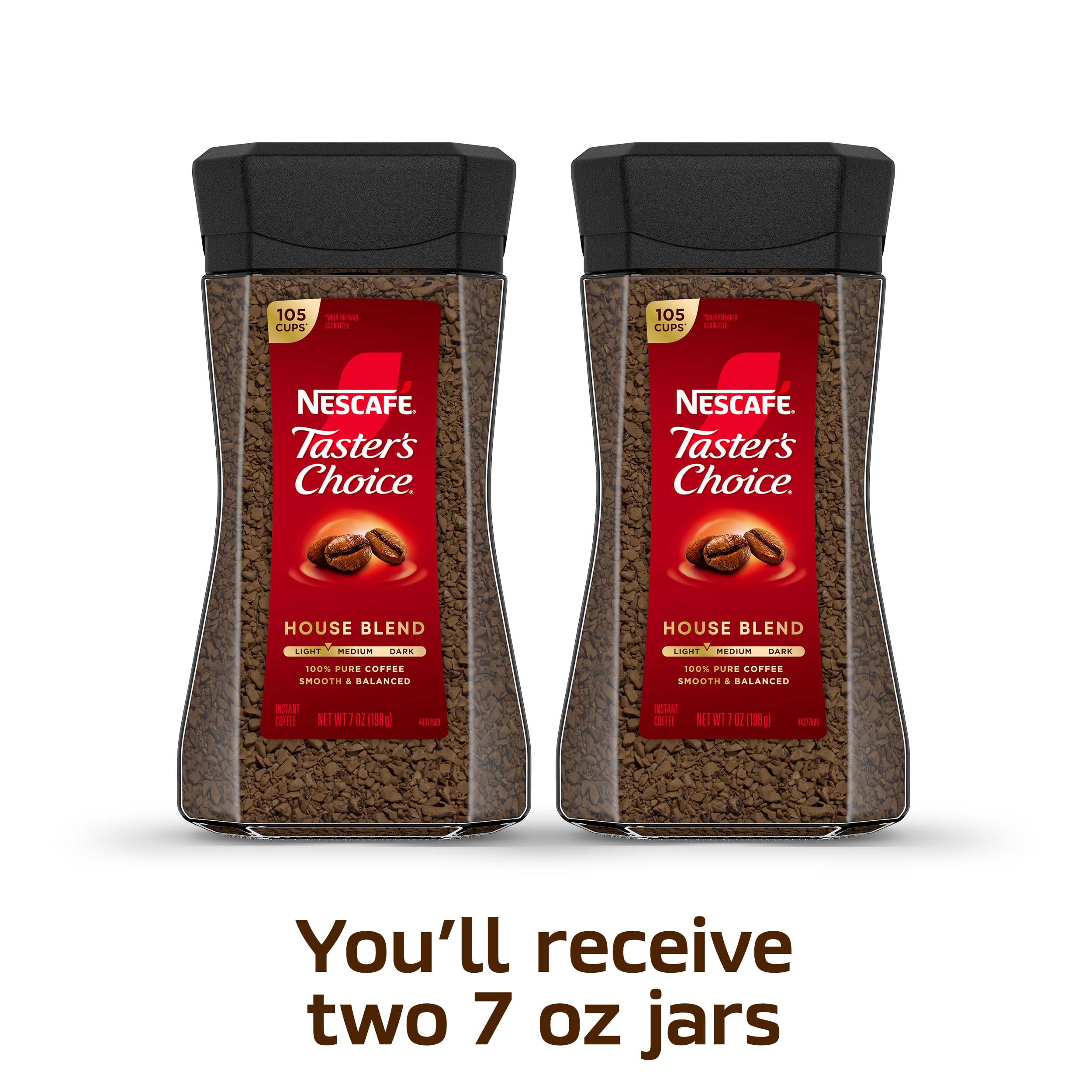NESCAFÉ Taster's Choice instant coffee being scooped for a quick brew