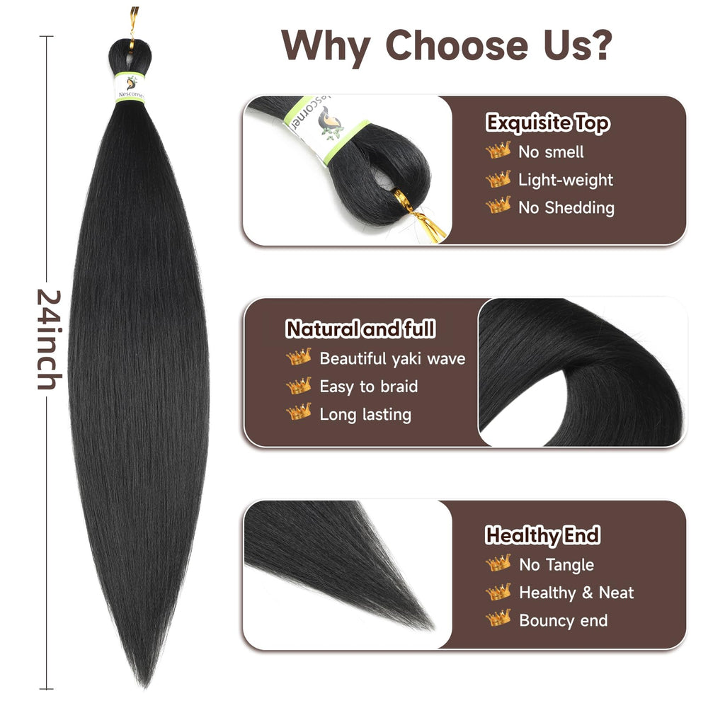 Nescorner includes crochet needle and accessories for easy braiding.