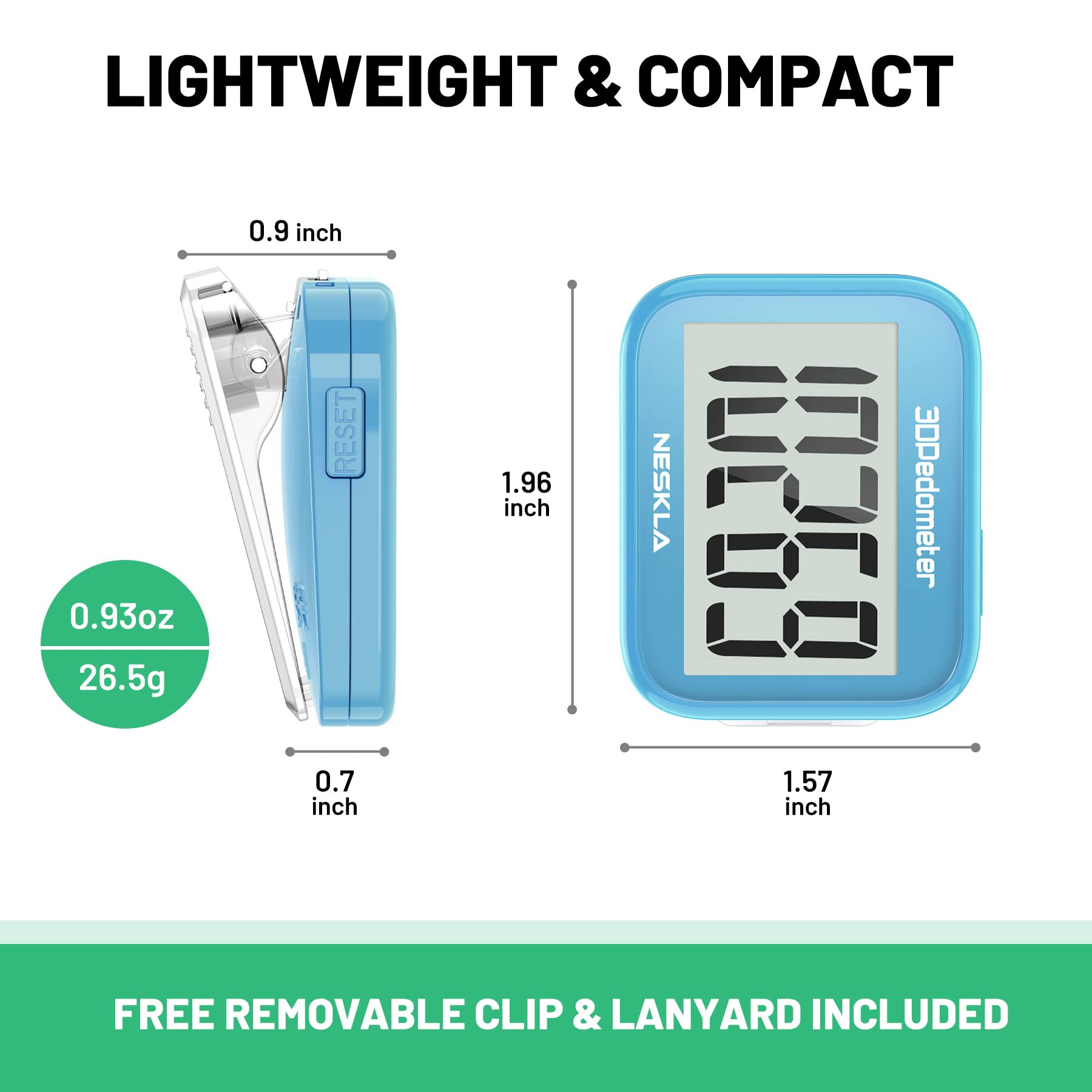 Lightweight, portable design suited for all ages.