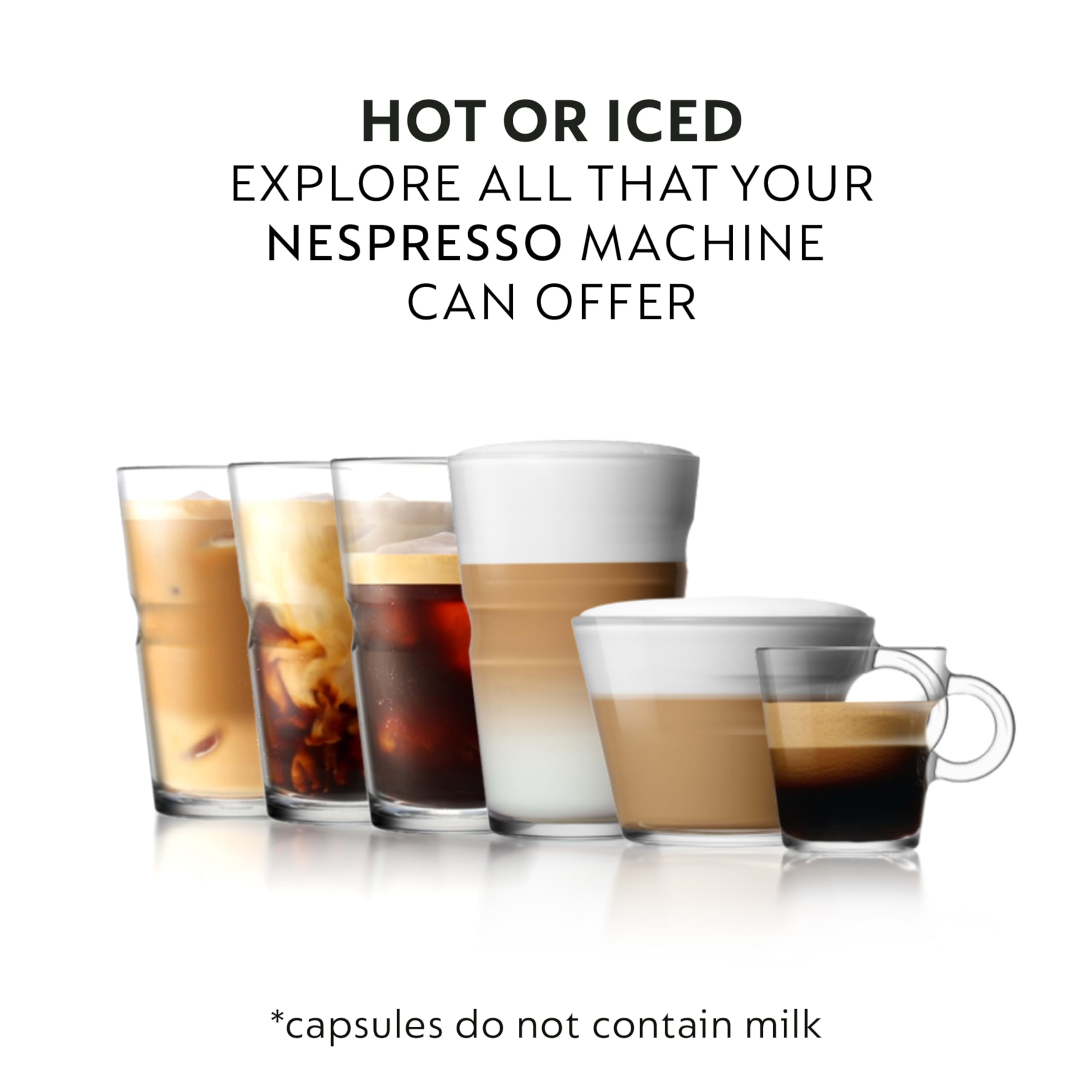 Nespresso Cioccolato espresso pour evokes dark chocolate aroma and bold finish.