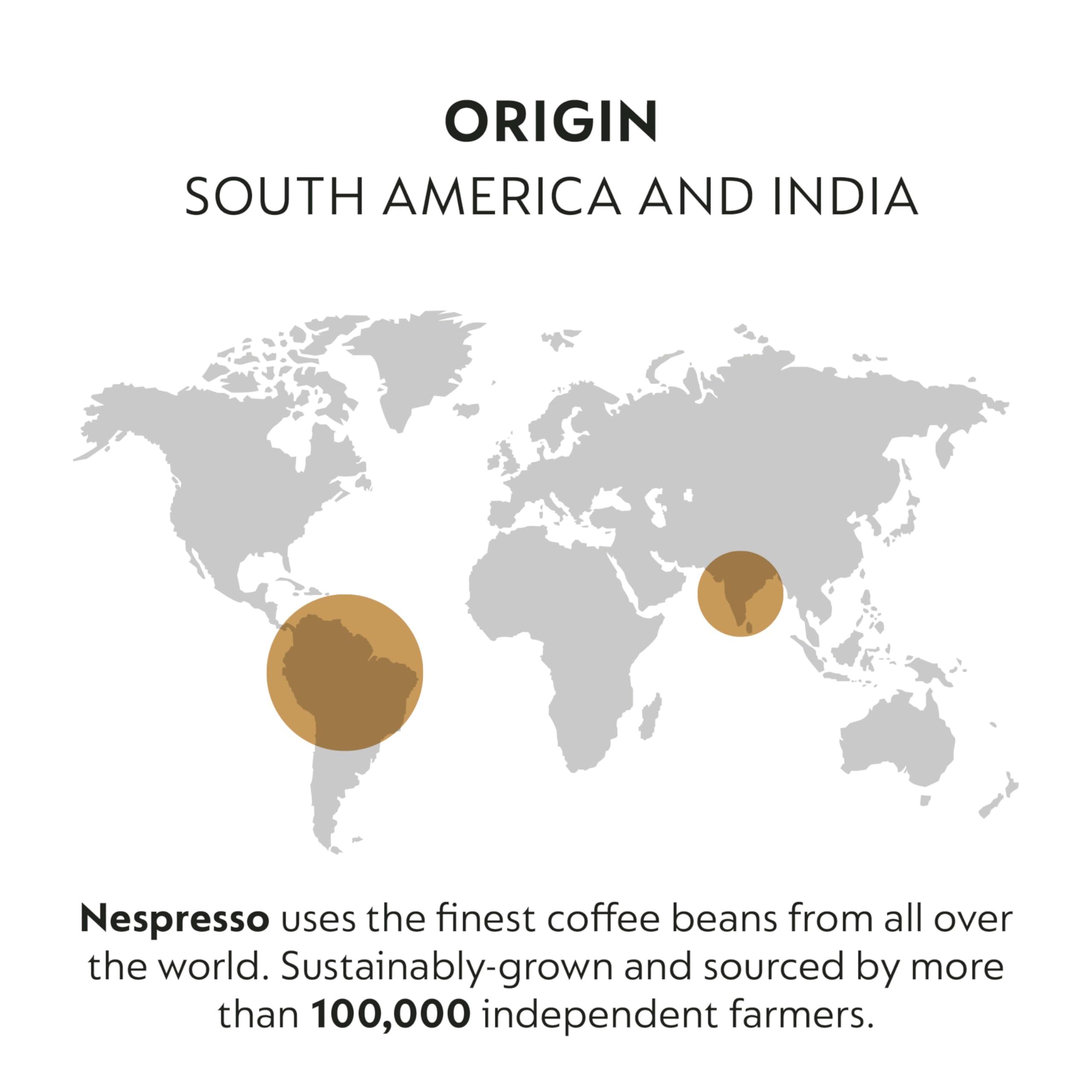 Nespresso cocoa-oak notes close-up hints at rich aroma
