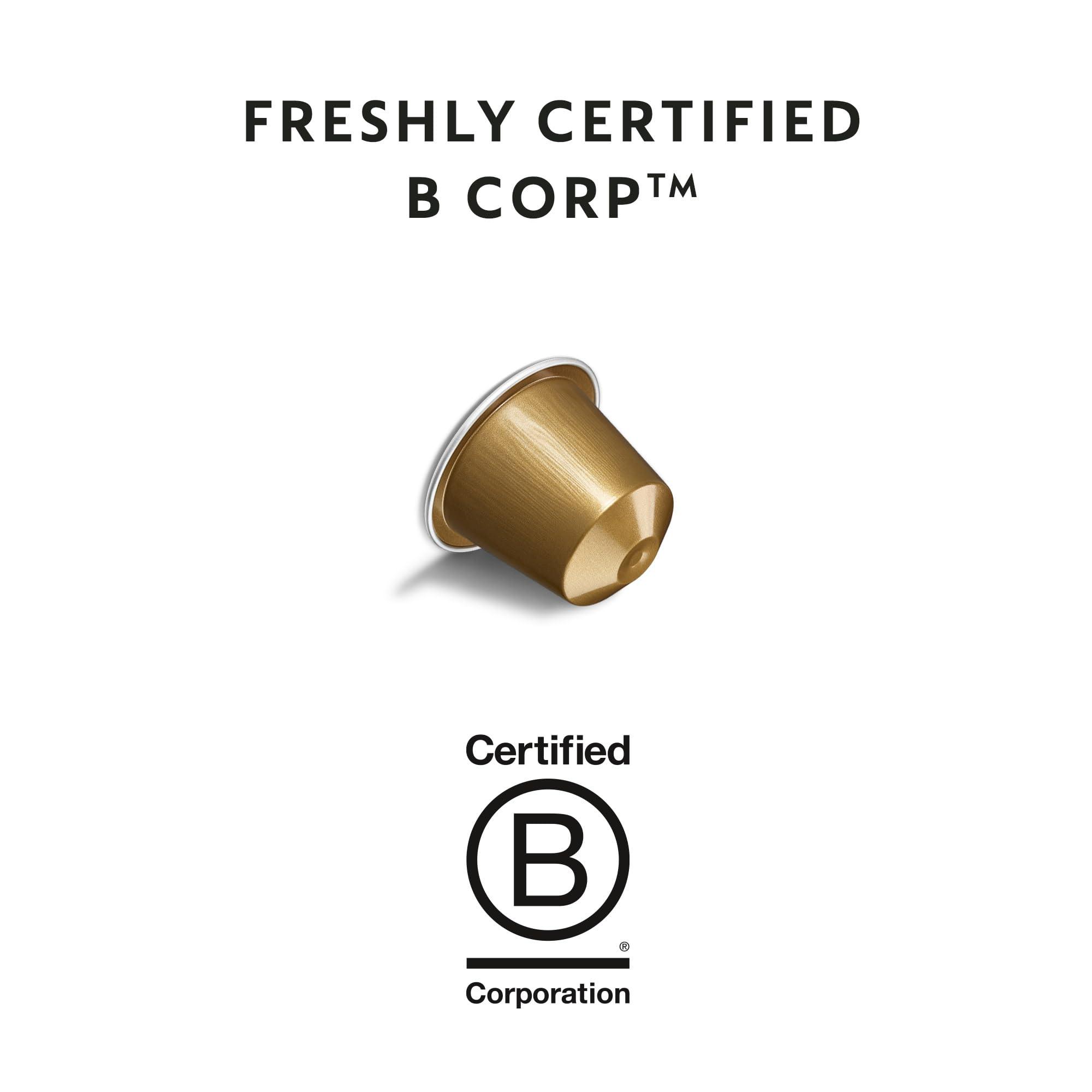 Espresso servings of 0.85 oz and 1.35 oz with Nespresso.
