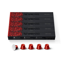 Nespresso Napoli capsules 50-count box delivers quick, consistent espresso at home.