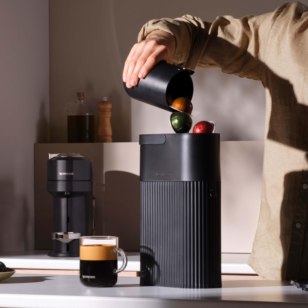 Nespresso Odacio crema close-up highlighting rich surface texture
