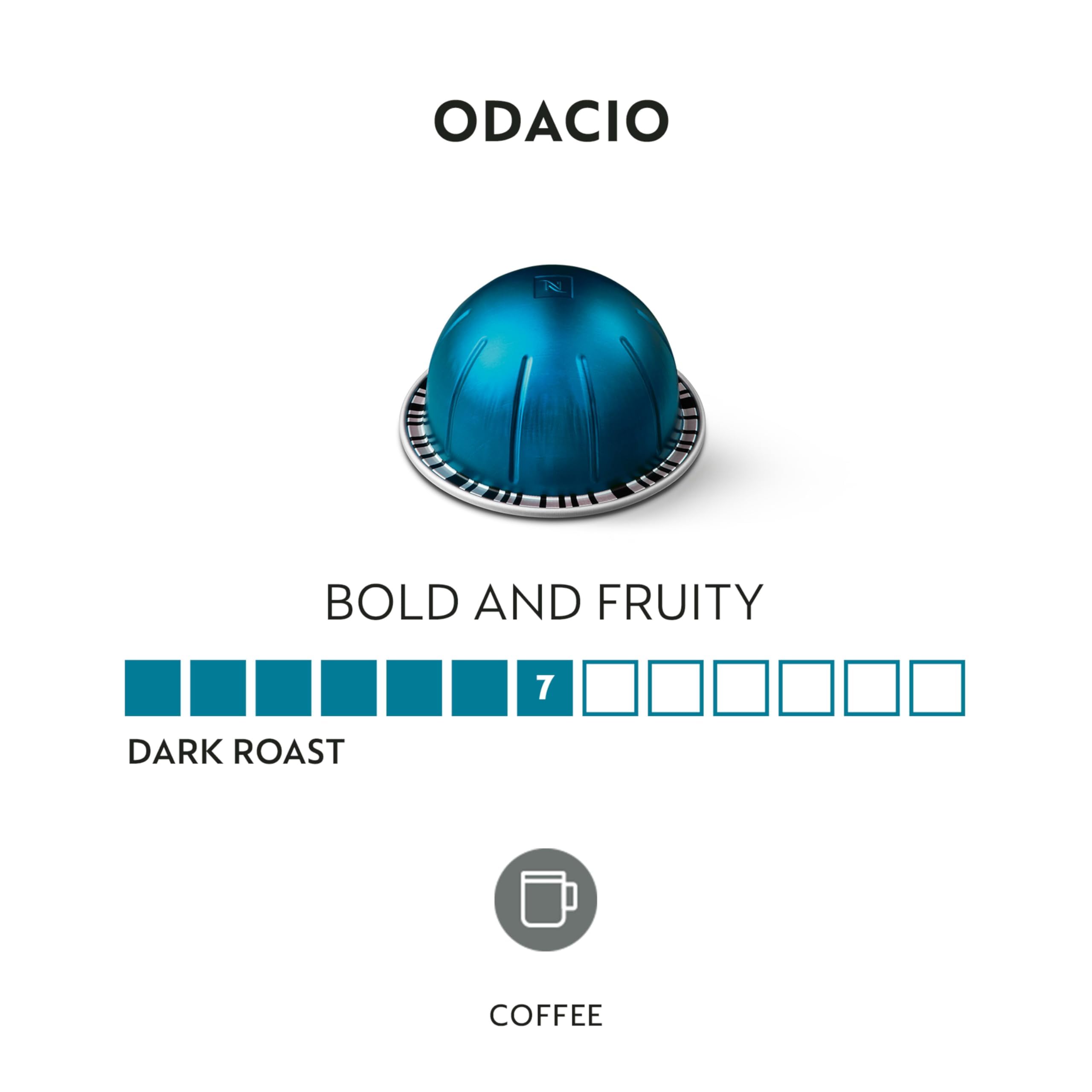 Nespresso Odacio cup 7-8oz pour highlighting longer, satisfying brew