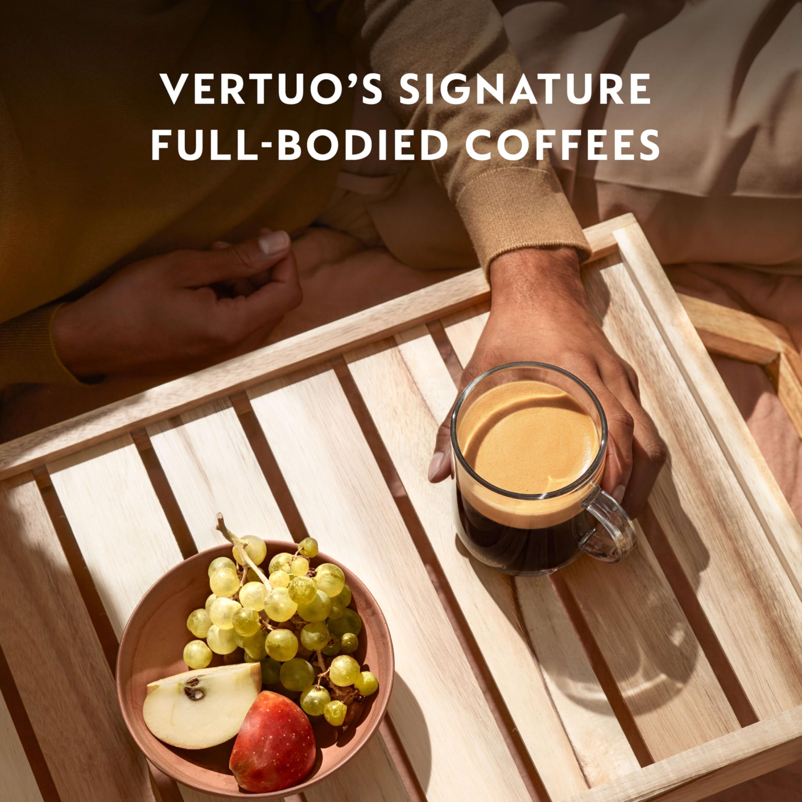 Nespresso Orafio latte macchiato with caramel and milk notes.