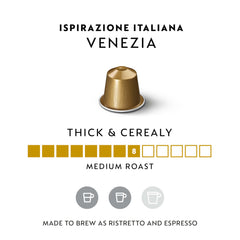 Nespresso Venezia espresso cup showcasing mellow aroma ideal for morning.
