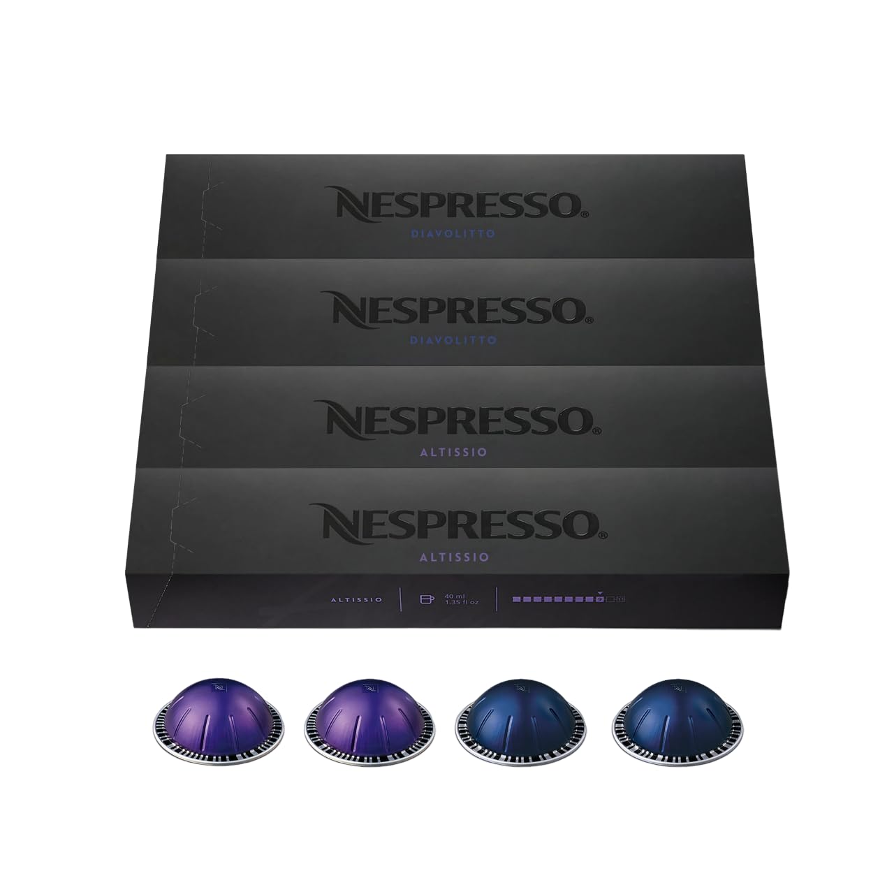 Nespresso Vertuo Diavolitto capsules for bold espresso flavor and intensity