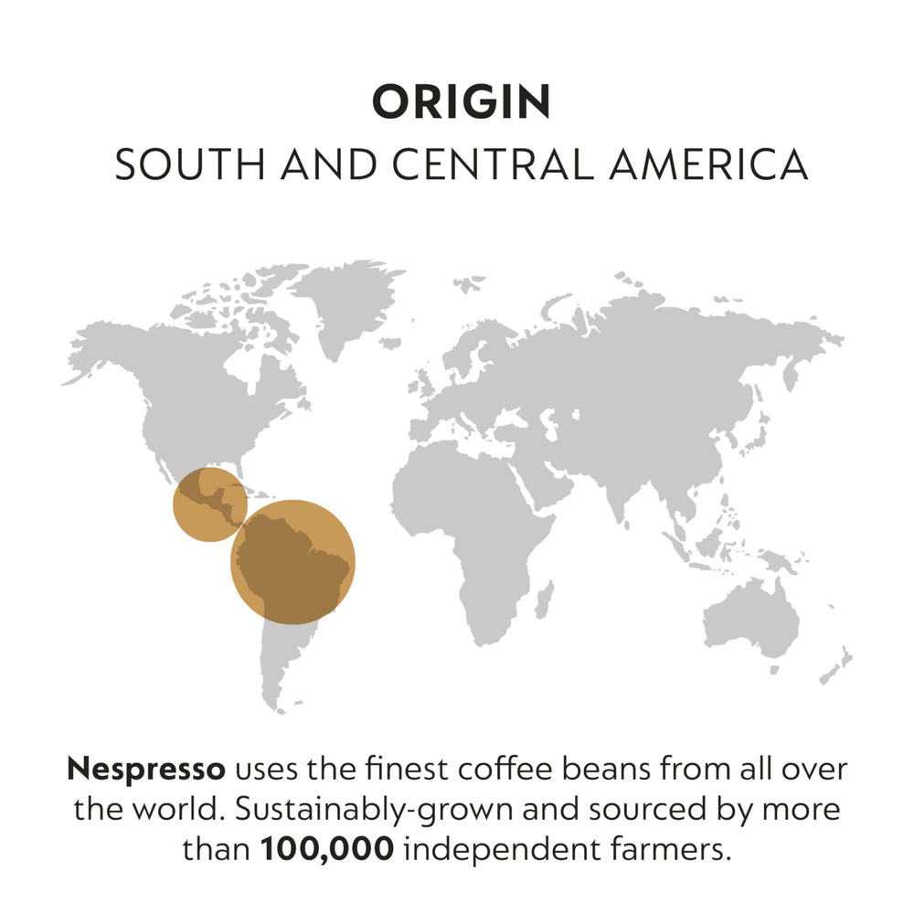 Nespresso Golden Caramel with milk enhances caramel and biscuit notes.