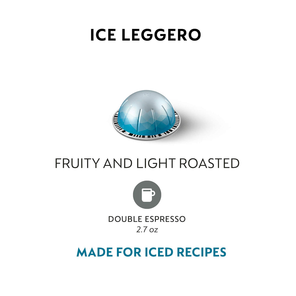 Nespresso Vertuo Ice Leggero iced latte assembly with milk