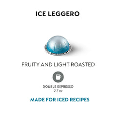 Nespresso Vertuo Ice Leggero iced latte assembly with milk