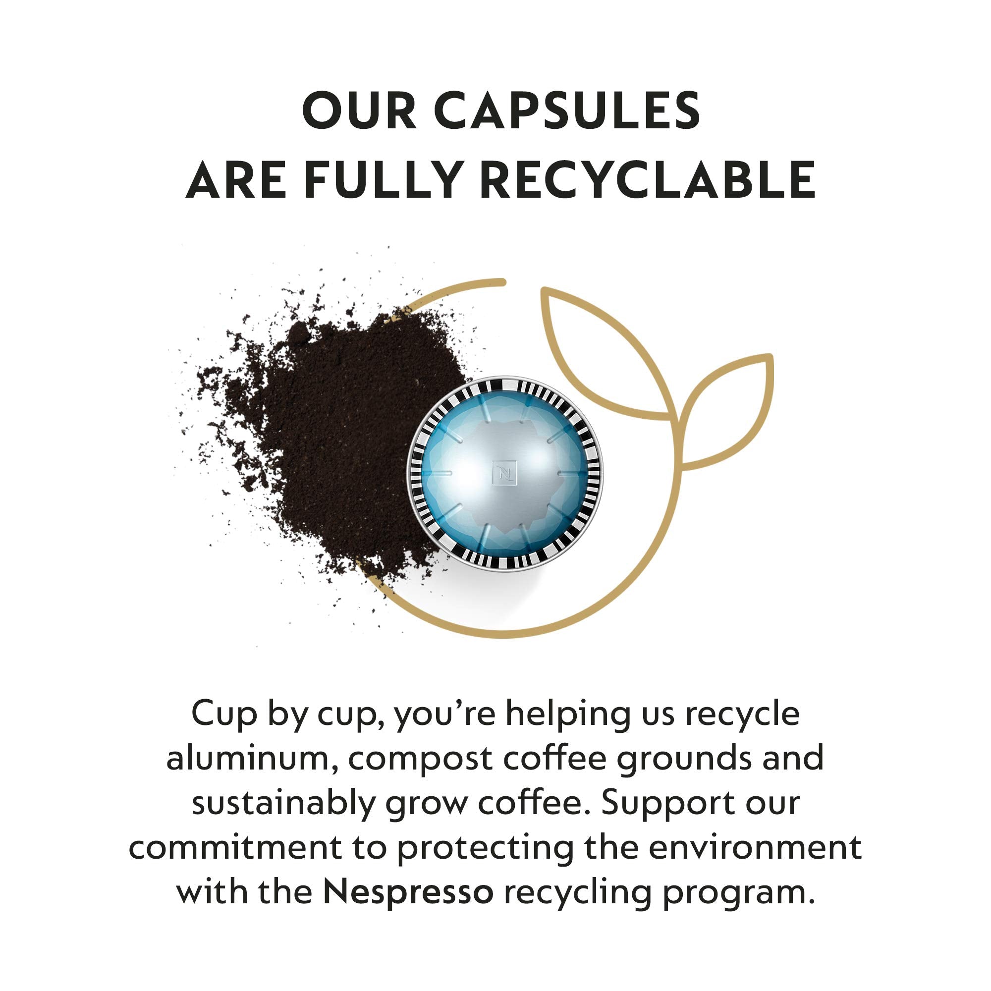 Nespresso Vertuo Ice Leggero Arabica blend of Ethiopian and Peruvian beans