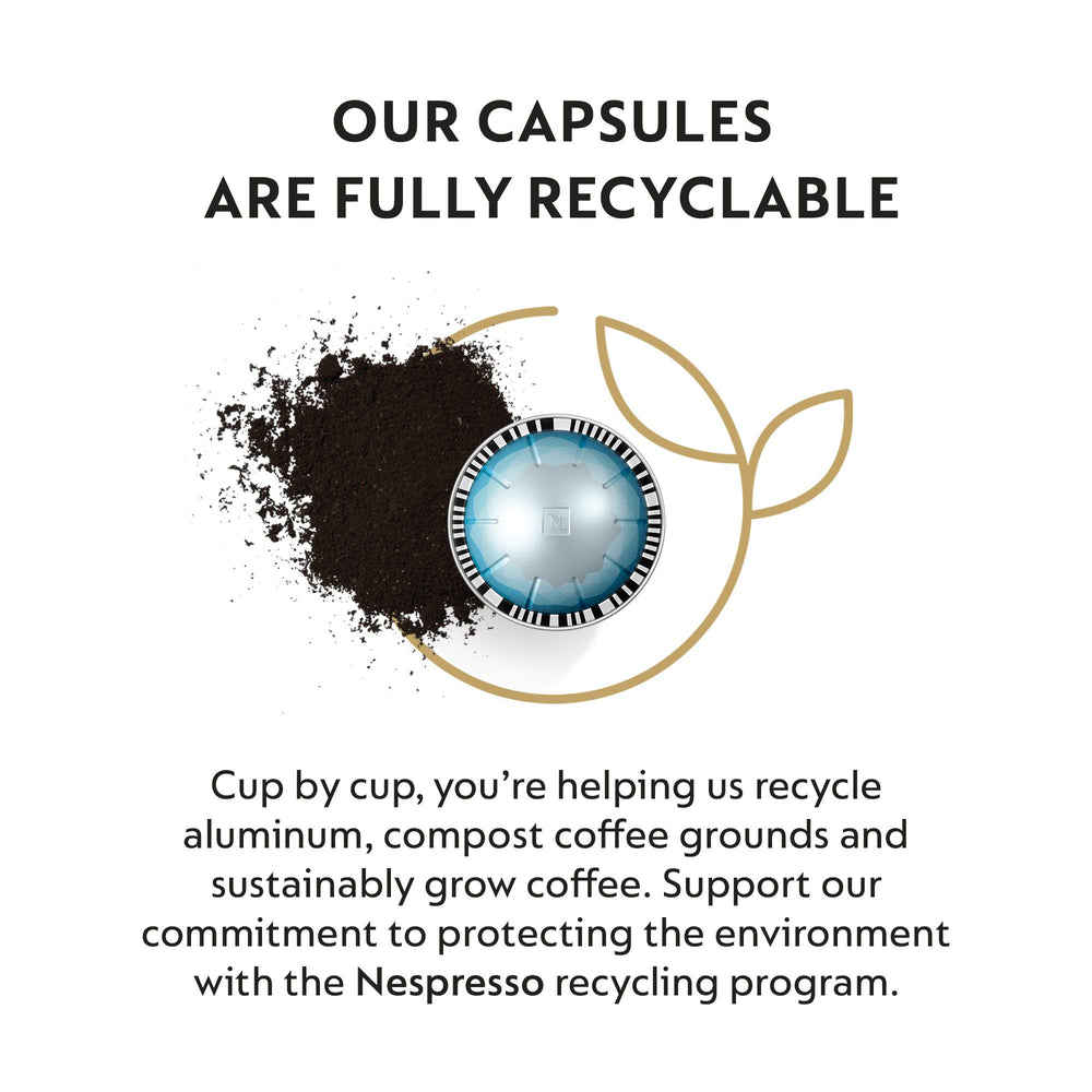 Nespresso Vertuo Ice Leggero Arabica blend of Ethiopian and Peruvian beans