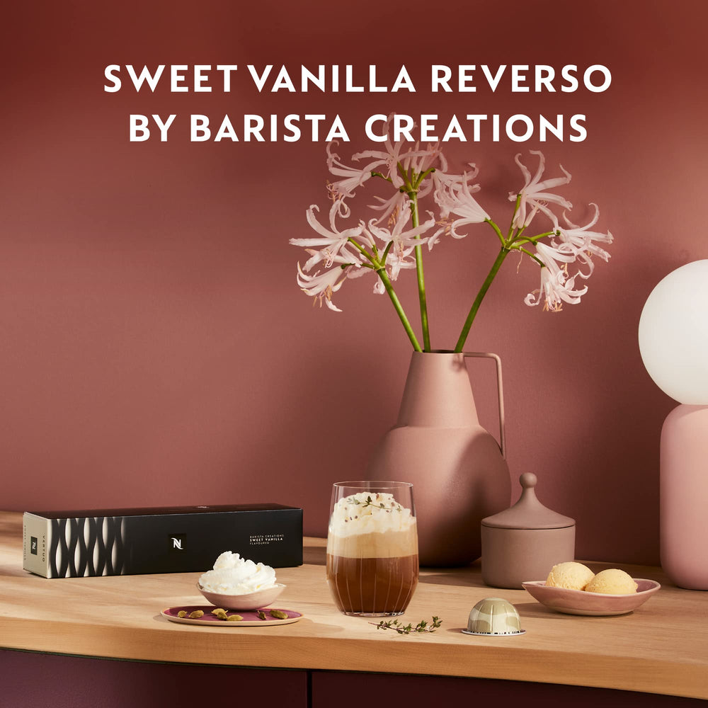 Silky crema atop a rich Vertuo Sweet Vanilla cup