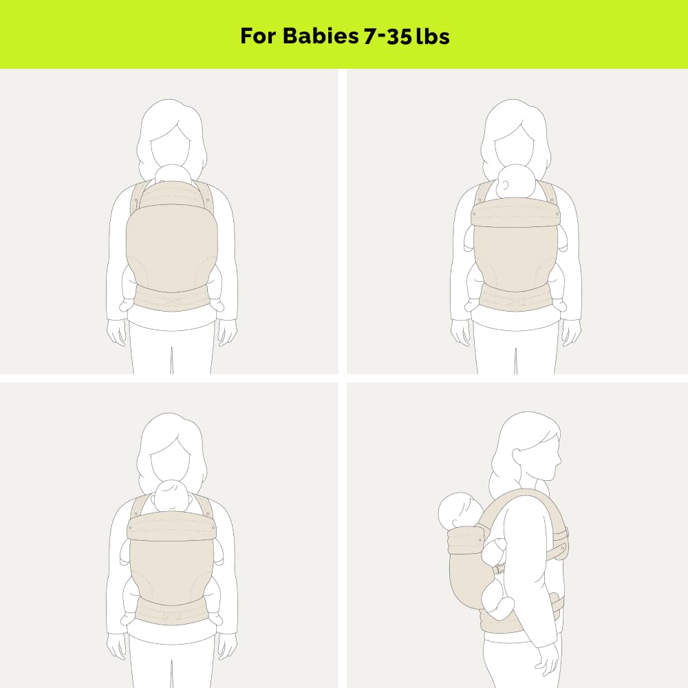 Nest Blanche padded leg openings cushion baby for secure sitting.