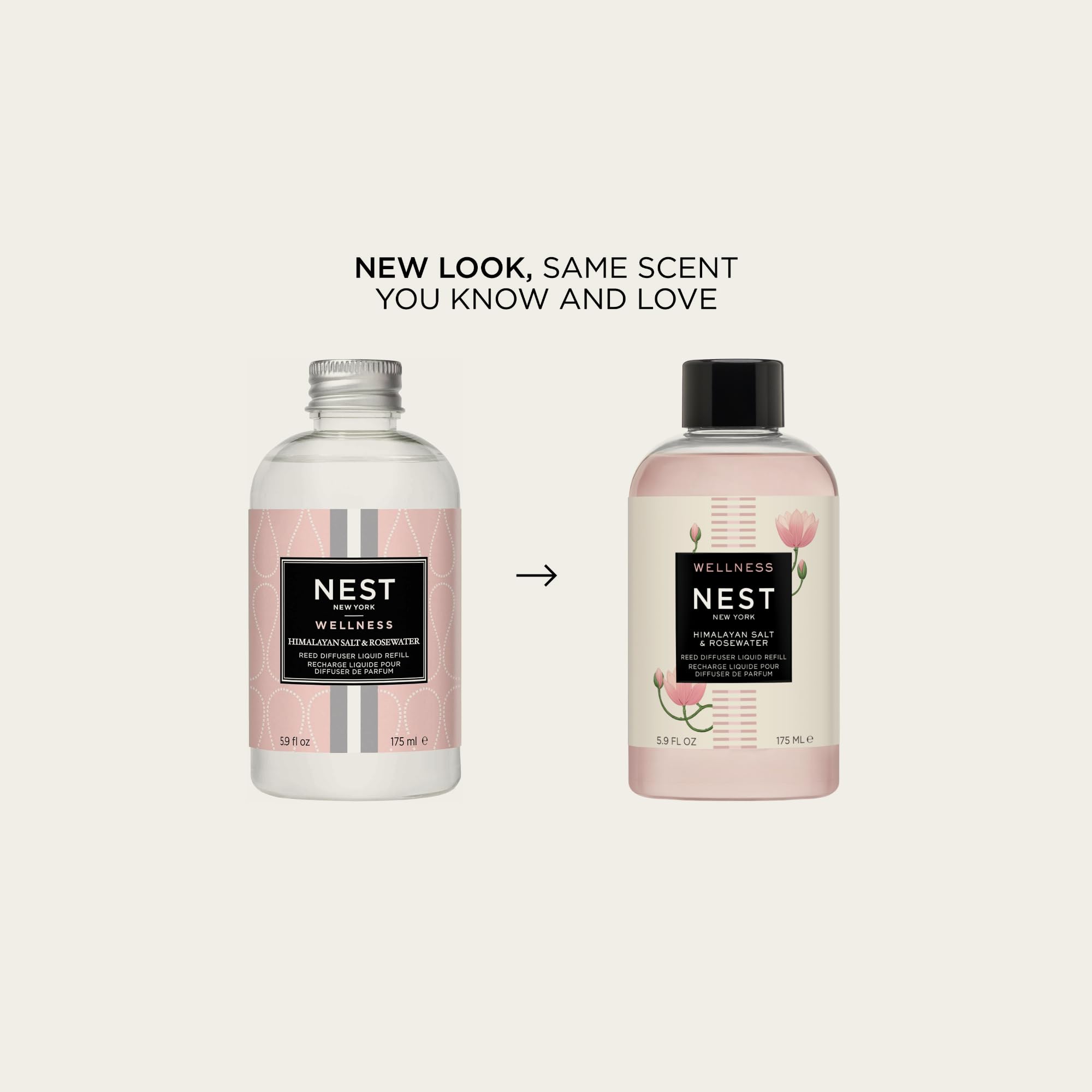 Nest New York refill bottle with rosewater and geranium notes for a soothing home atmosphere