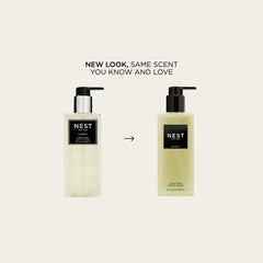 Nest New York Bamboo pump enables easy, measured dispensing for daily hand washing.